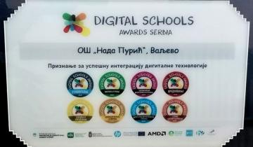 OŠ „Nada Purić” jedna od najbolje ocenjenih škola u Srbiji u okviru evropskog projekta „Digitalna škola”